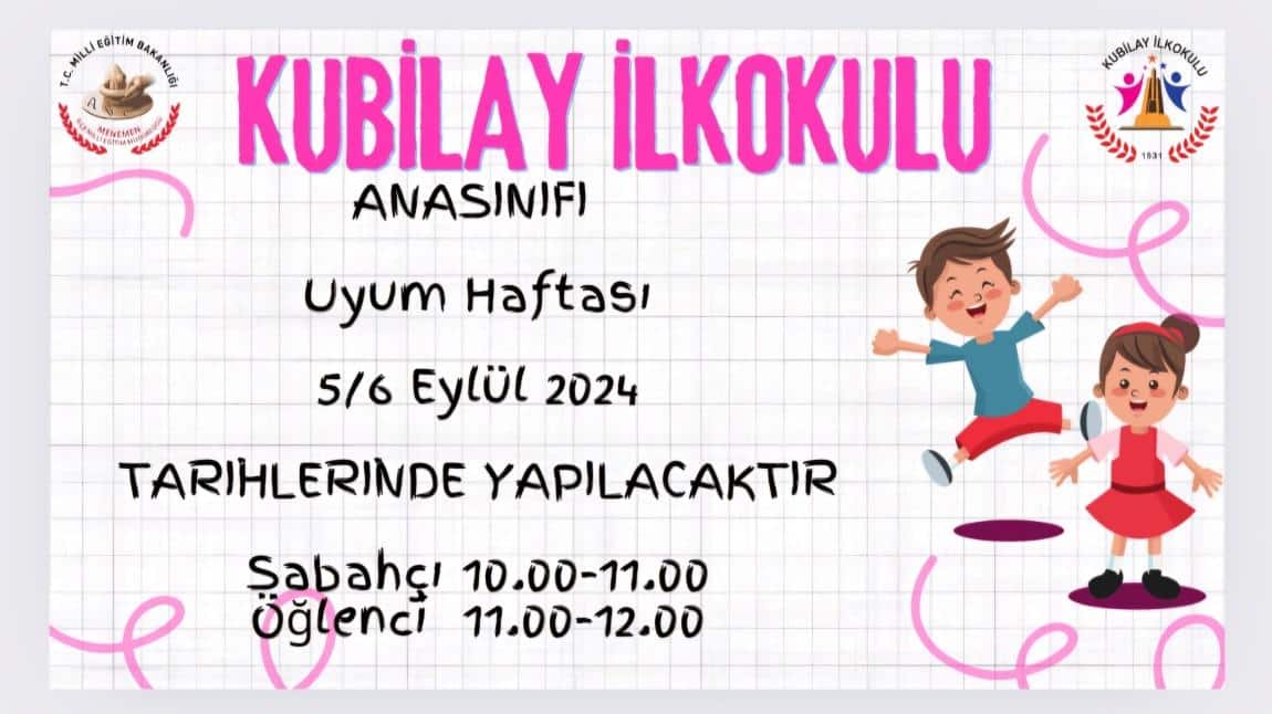Anasınıfı Uyum Haftası 